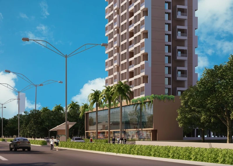 Krishna Square Kalyan Street-Facing Retail Complex Exterior